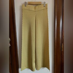 Zara Green and Powder Pink Geometric Pants